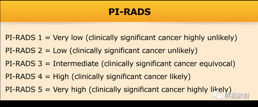 PI-RADS 前列腺影像报告和数据系统_诊断