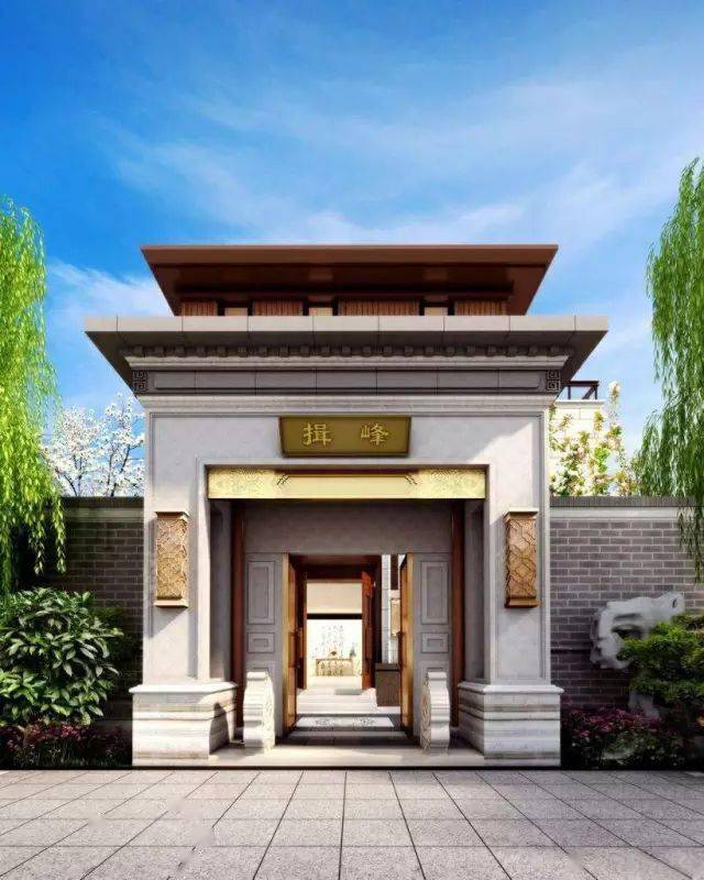 中国建筑的精髓66个新中式建筑入口设计