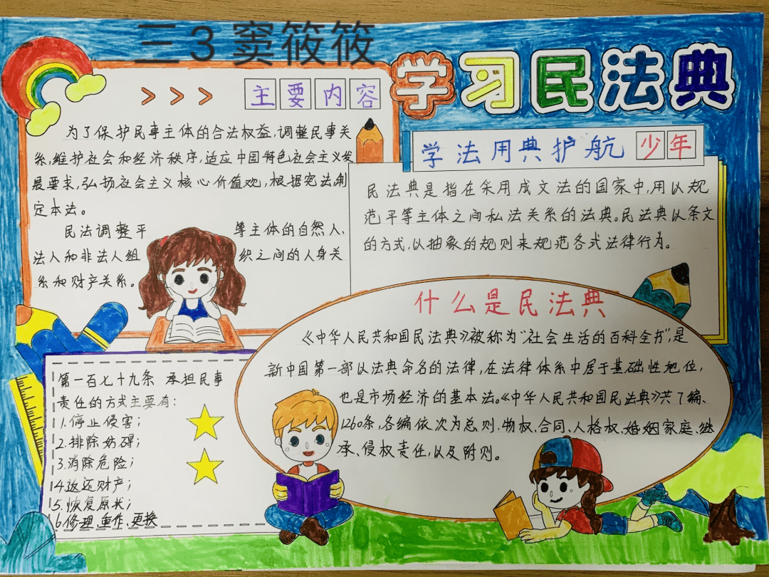 品格德育民法典相伴共享美好生活海门区第一实验小学民法典学习周活动