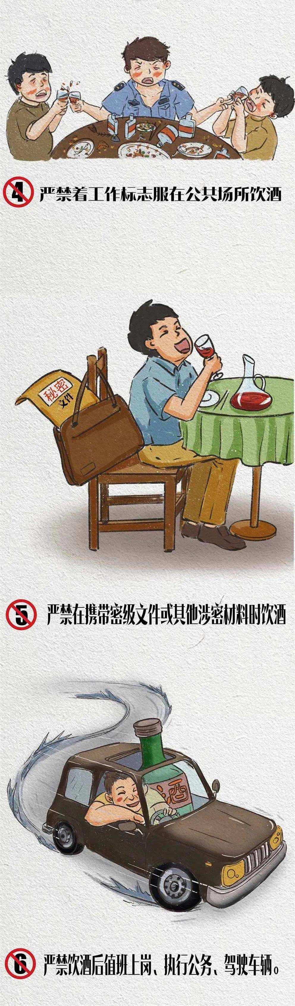 漫画说纪 党员干部饮酒"六严禁"