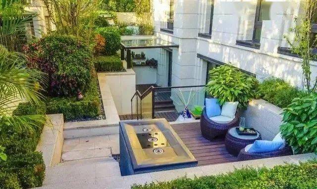 下沉式庭院休闲区,让庭院更具魅力!