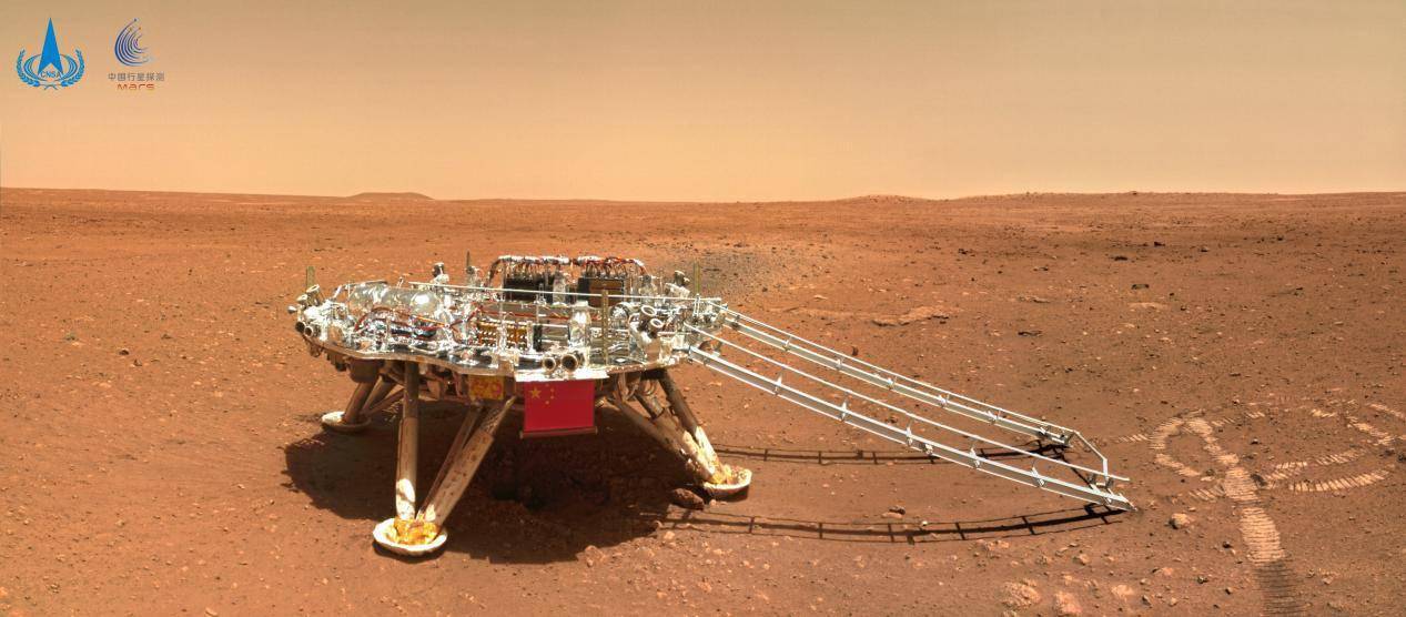 着陆|天问一号探测器着陆火星首批科学影像图公布
