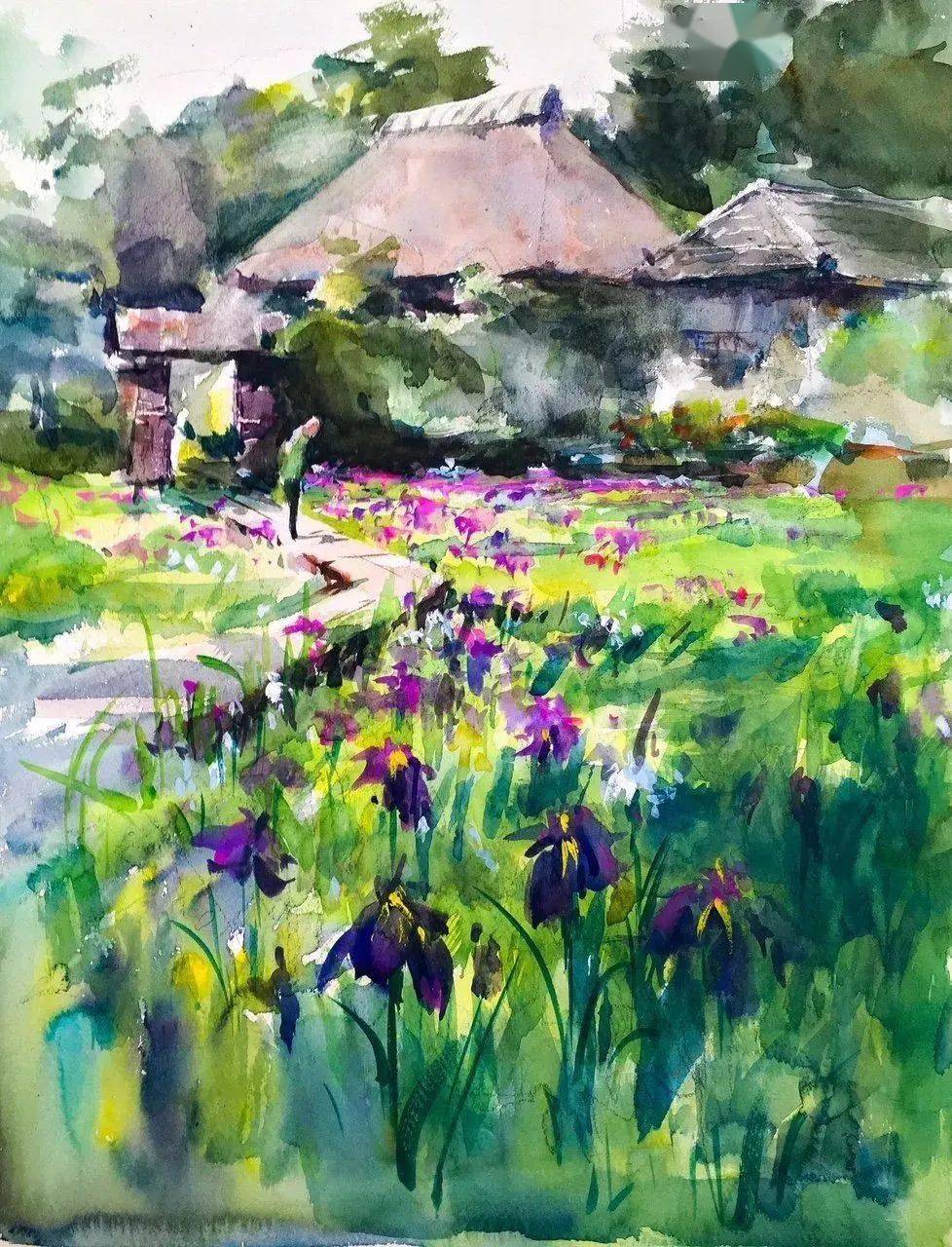 可爱灵动的水彩作品