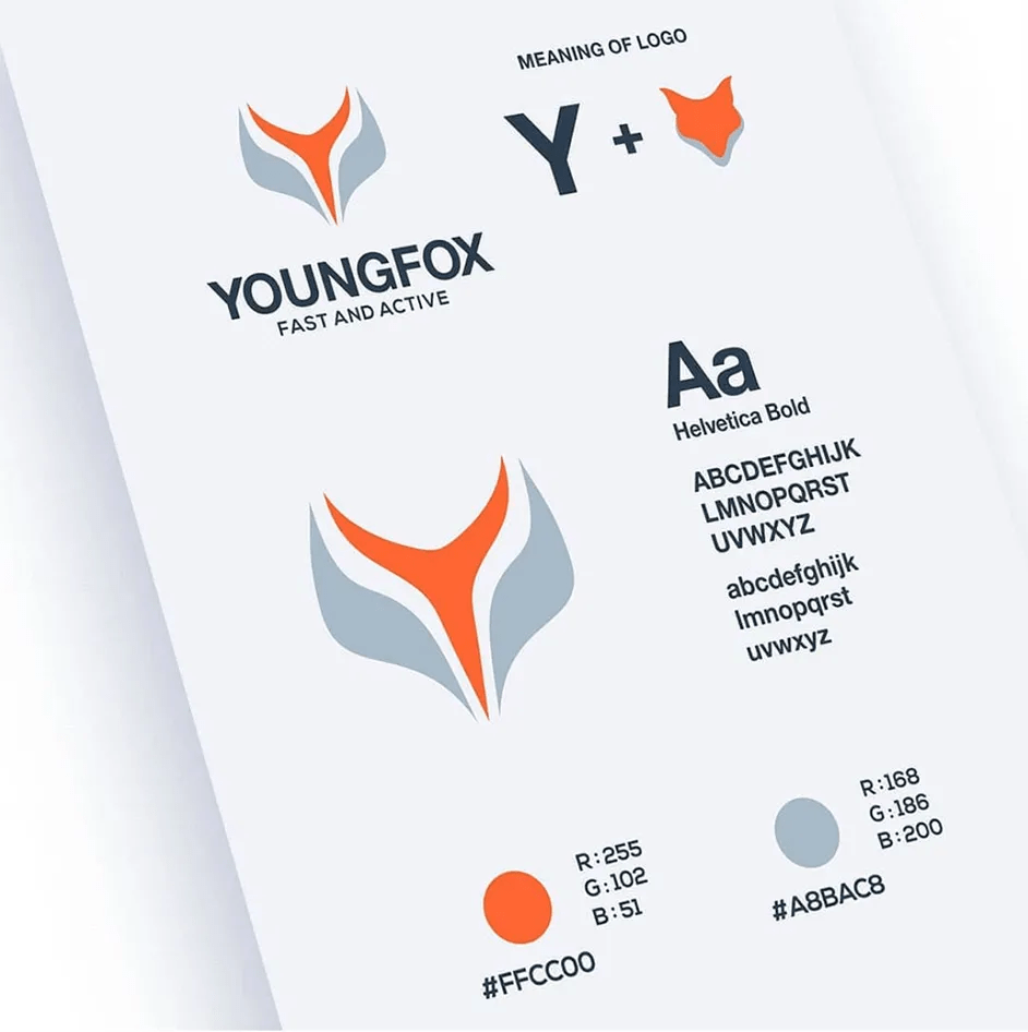 28个不同形状和字母组合成logo_标志