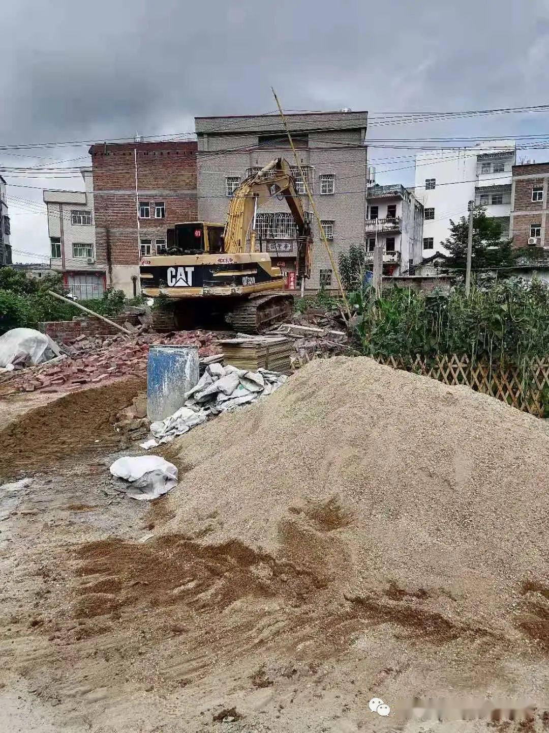 拆!五华棉洋镇依法拆除3座违法建筑