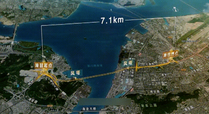 这是因为直接连接厦门本岛与海沧的第一西通道是海沧大桥