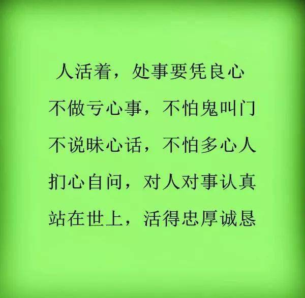 摸着良心说话,凭着良心做事(写的真好)
