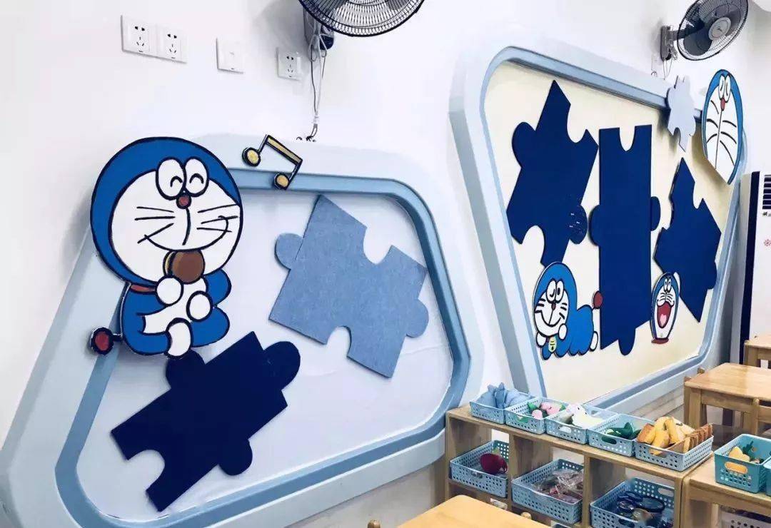 幼儿园蓝色风哆啦a梦环境布置欣赏