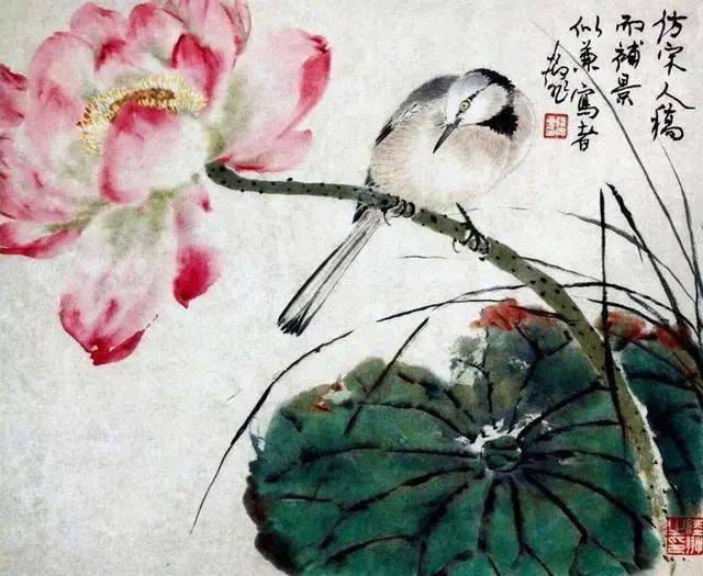 陸抑非 花鳥 陸抑非 花鳥