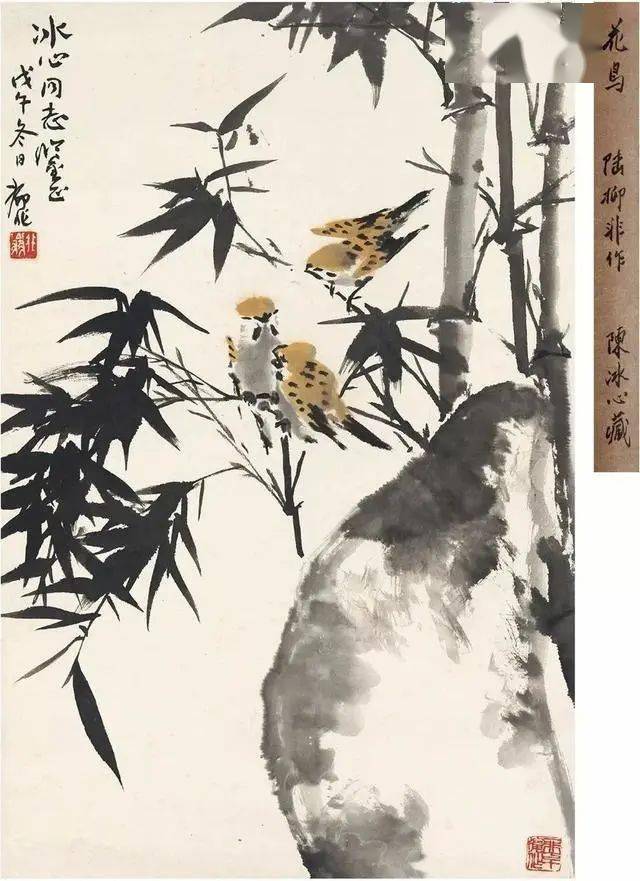 陆抑非花鸟画80幅，高清欣赏_常熟人