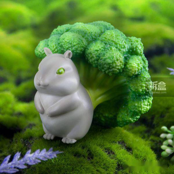 dodowo朋吉蔬菜精灵盲盒菜狗香菇貂蓝花鼠潮玩摆件
