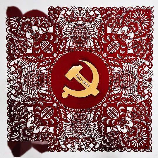 呼和浩特62幅(组)作品展红色文化_剪纸