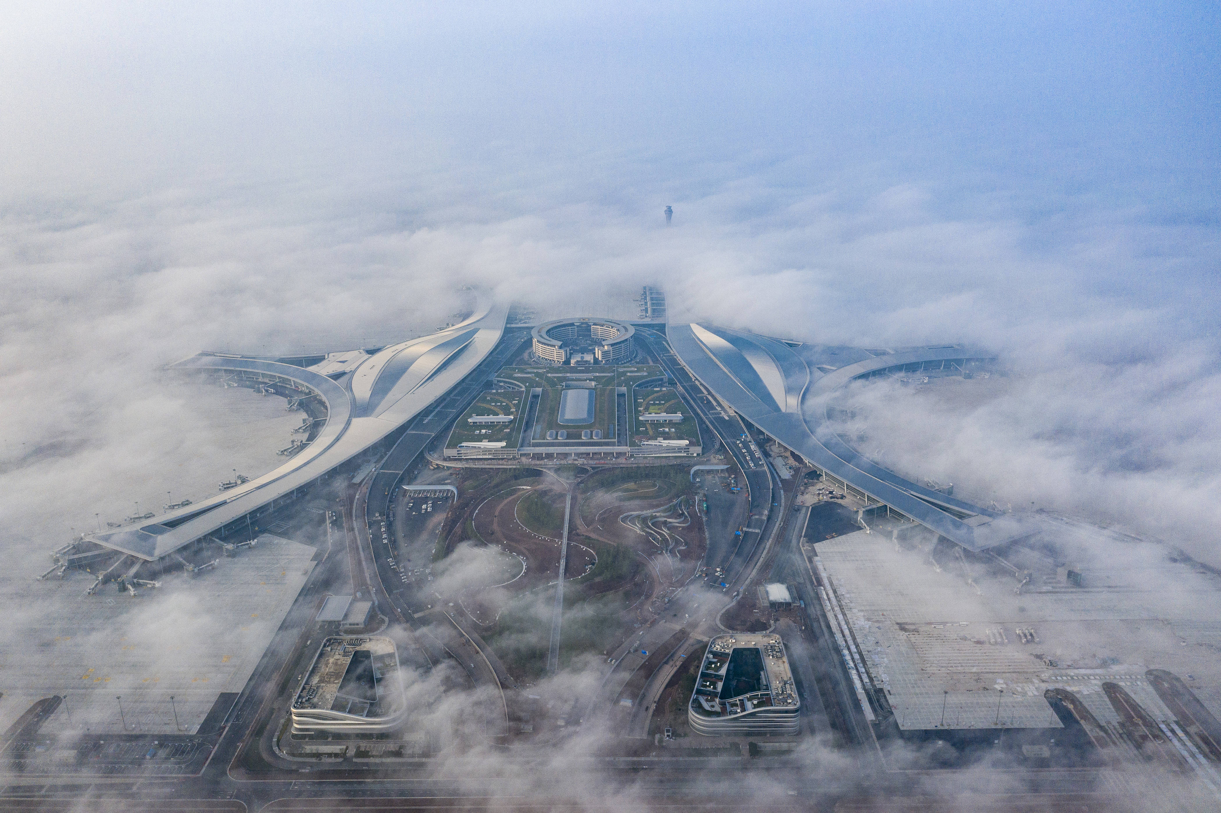 天府国际机场全景图图片