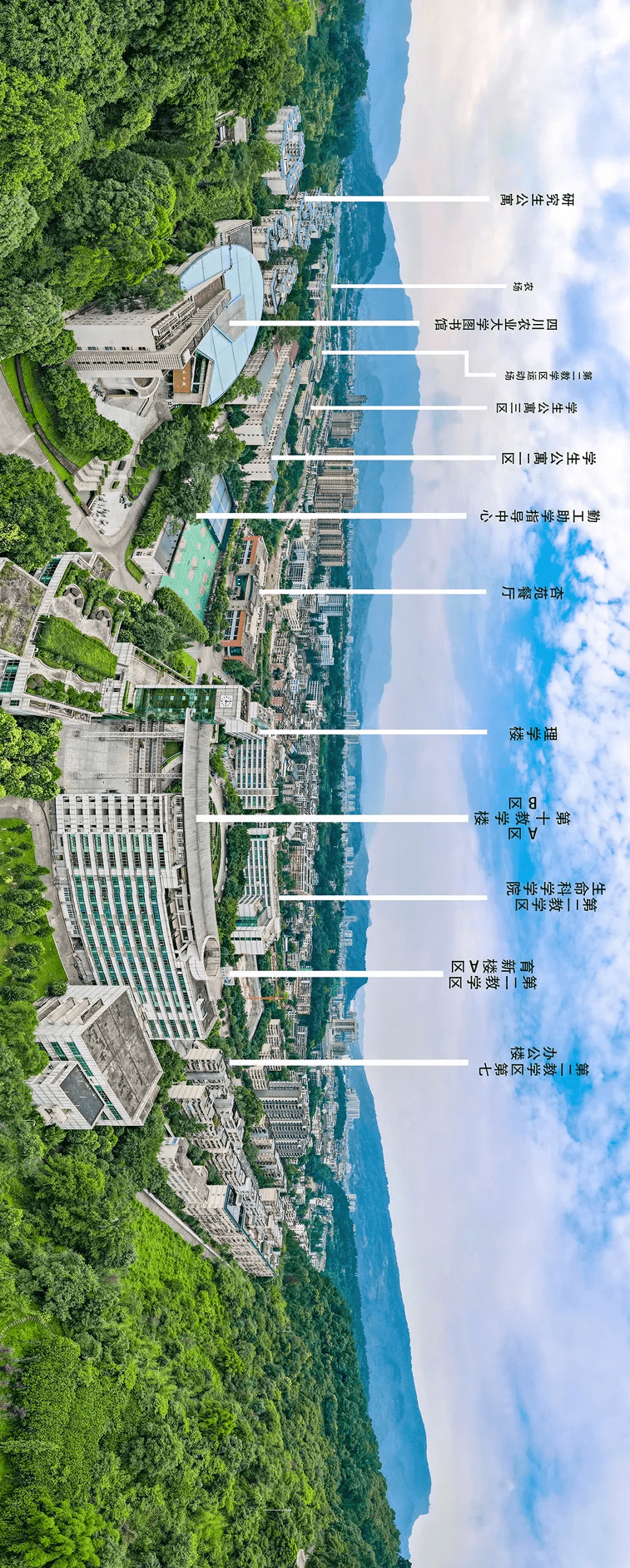 成都大学360全景图片