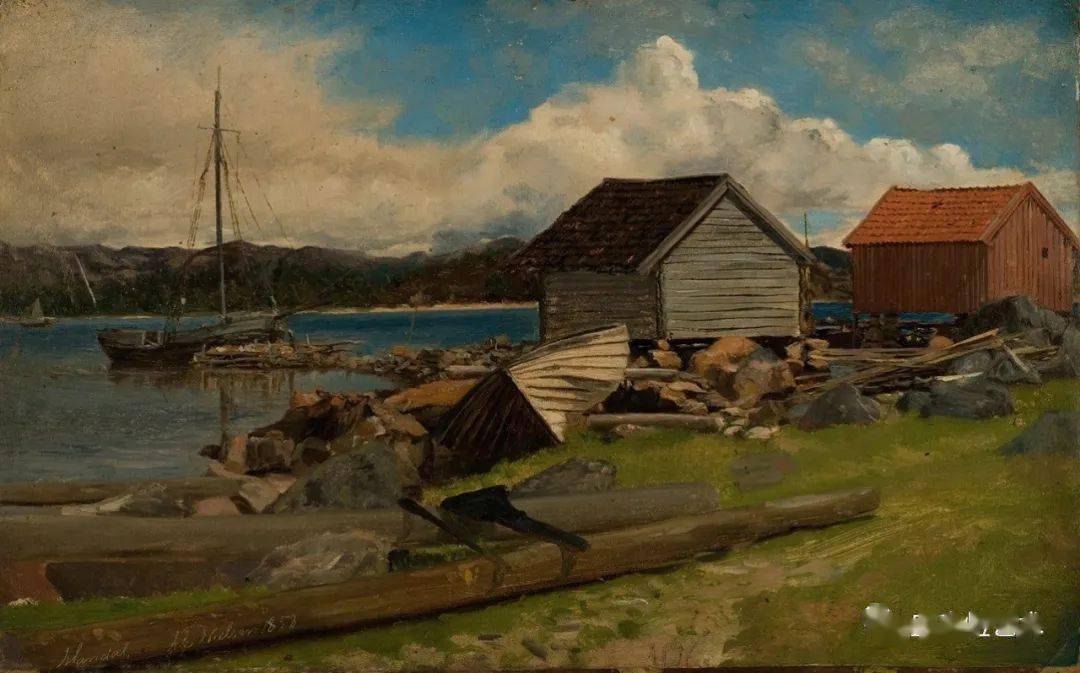 挪威自然主义风景绘画之父一一尼尔森作品