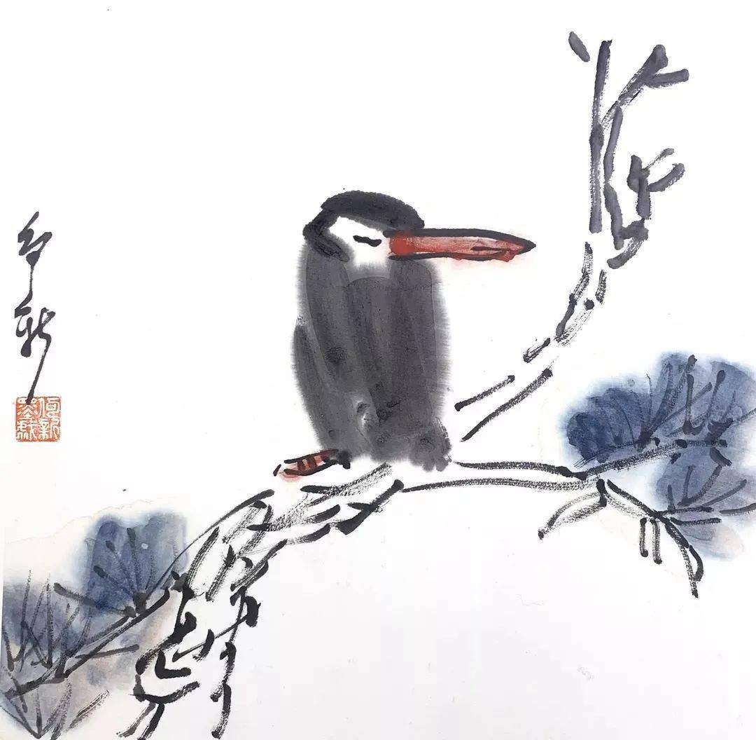 大道至简,石壶国画作品简单中的不简单