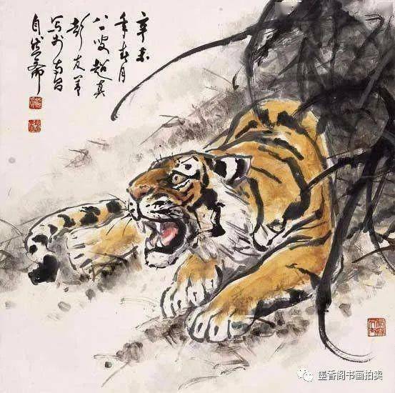 江西画坛 " 十老 ",画虎大家彭友善