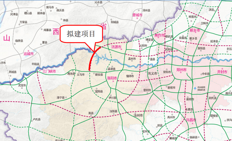 济源至新安高速公路项目是河南省高速公路"13445工程"重点建设