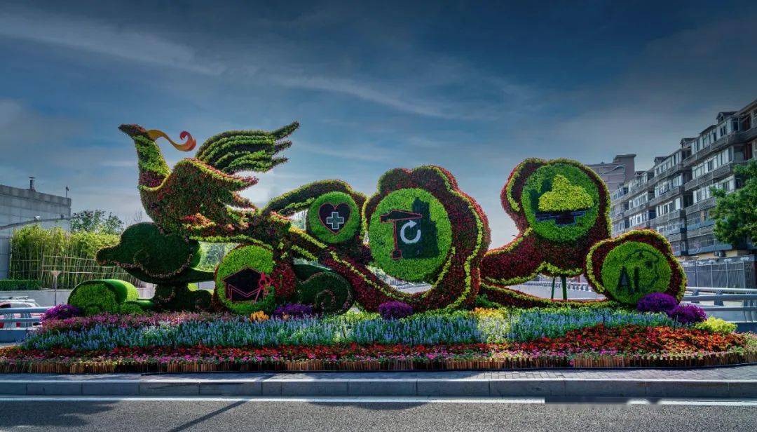 北京多区主题花坛争奇斗艳,花海迎庆典!你最喜欢哪一组?来投票