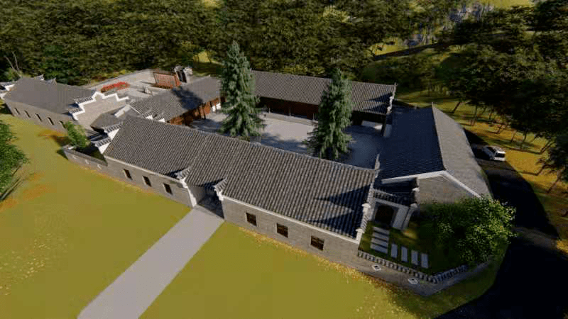 中共桐潜县委旧址位于官庄镇金城村五星团结组(河西大屋余英时故居)