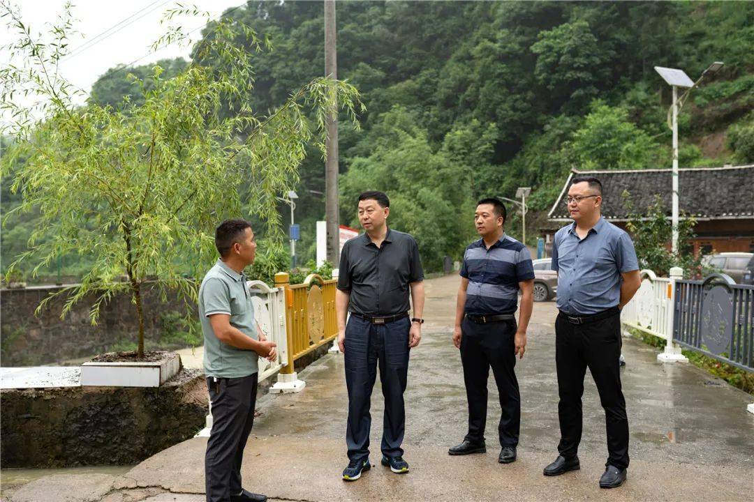 张吉刚到大坪乡督导检查汛期地质灾害点隐患排查工作