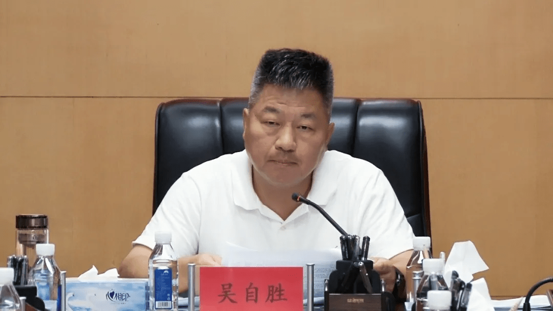 县委书记吴自胜,县委副书记,县长乐启文,县领导刘海涛,章国华,游俊