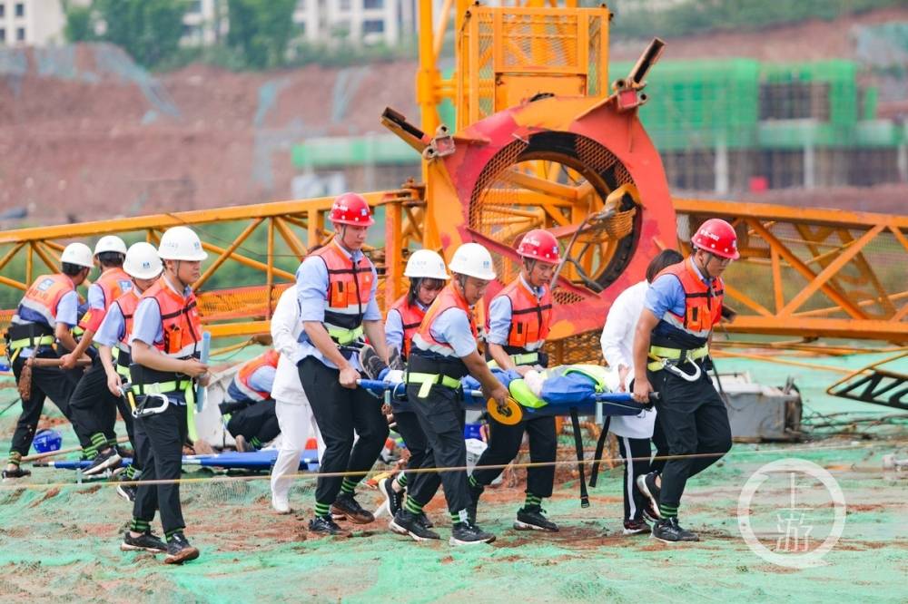 建筑工程事故灾害如何应对救援这场应急演练为施工企业和员工筑牢安全