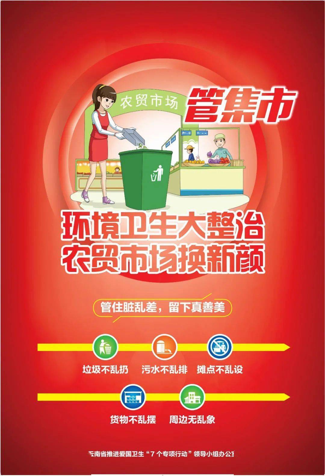 爱国卫生"7个专项行动"精美宣传画来啦!