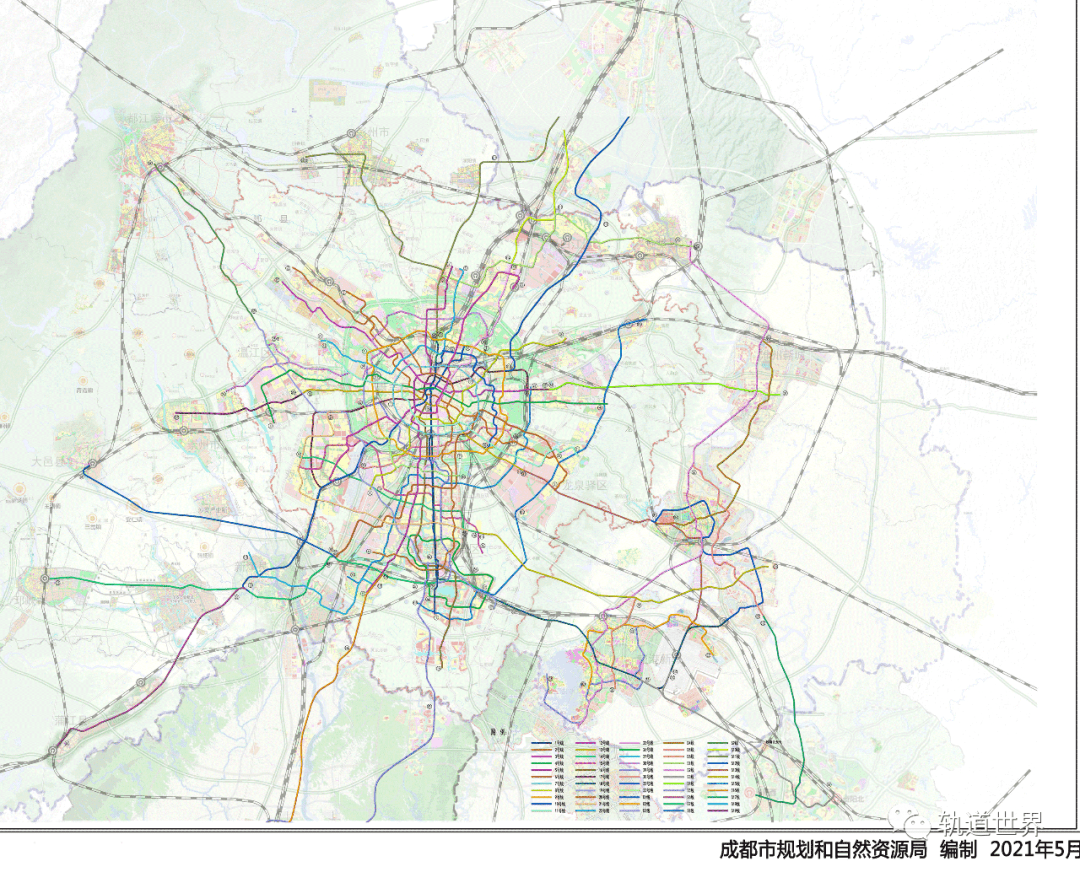 成都2021年地铁规划图图片
