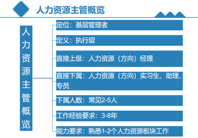 人力资源专员到总监技能地图一览表非常详细