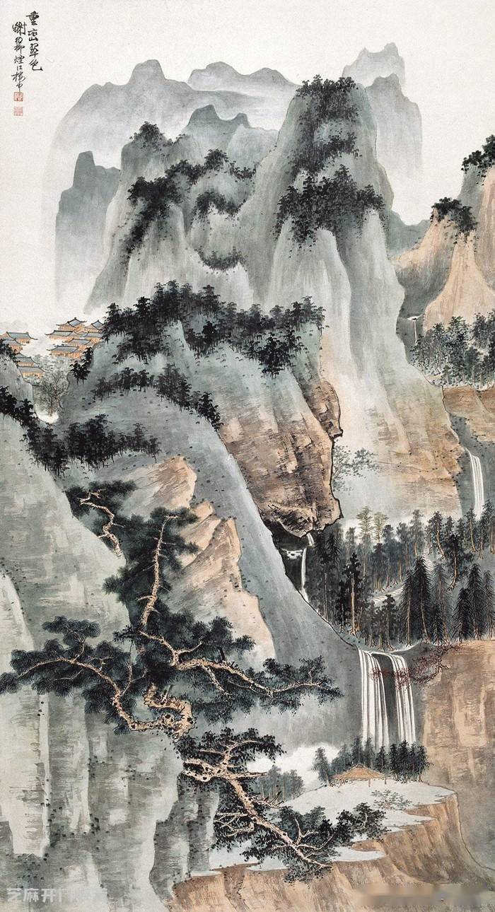 谢稚柳书画价格_山水画