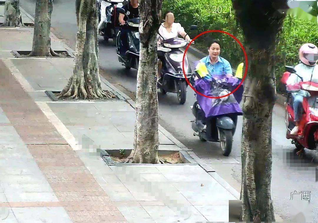 柳州这名蓝色上衣女子涉嫌逃逸已被监控拍下大家看看认识吗