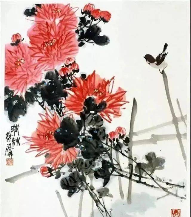 徐湛老师36幅高清花鸟作品，收藏了！_搜狐网