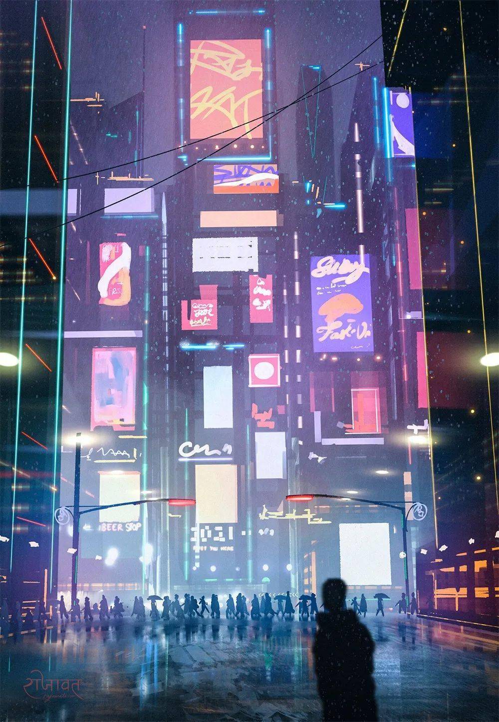 赛博朋克插画大赏