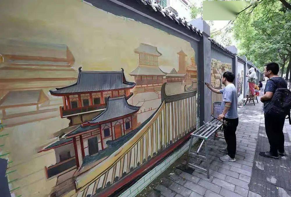 以墙为画遇见大唐