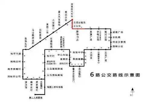 长垣公交车路线图6路图片