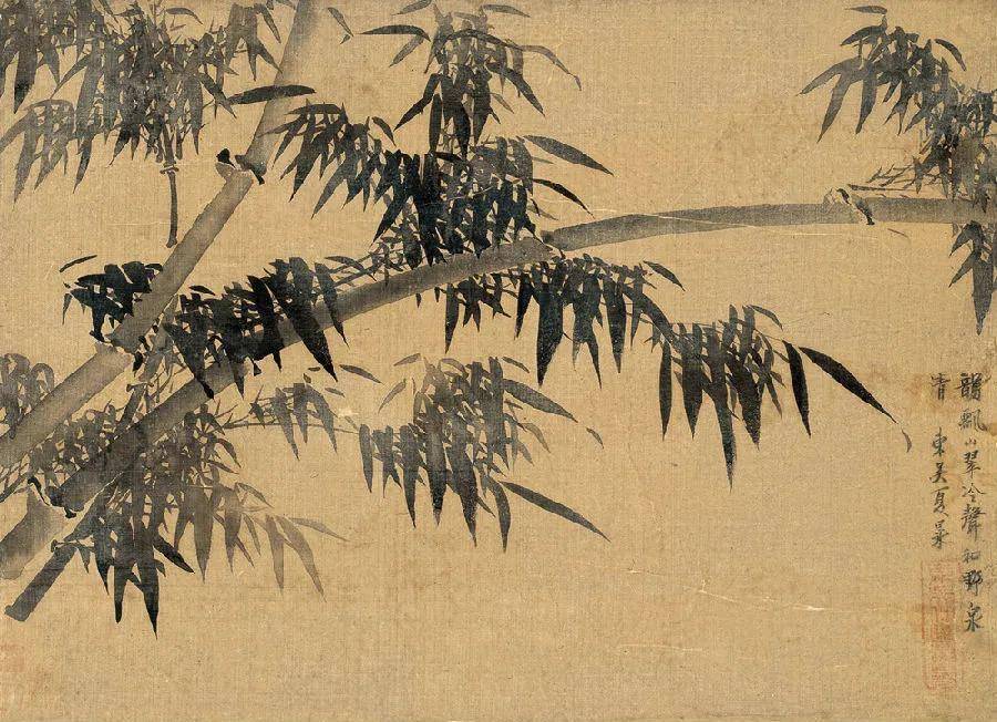 明代竹圣夏昶画墨竹好大气势