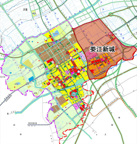 太仓娄江新城规划图片