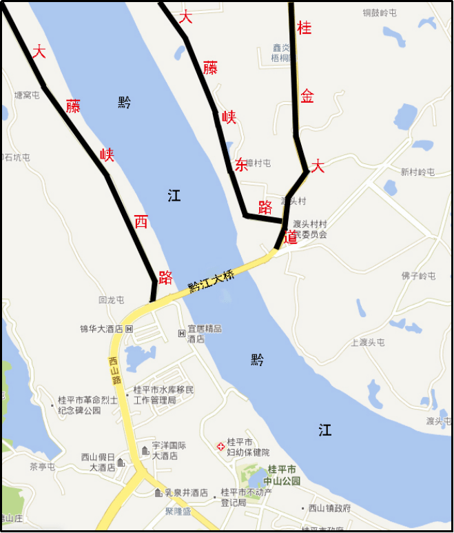 桂平城區這些道路名稱命名方案徵求你們的意見