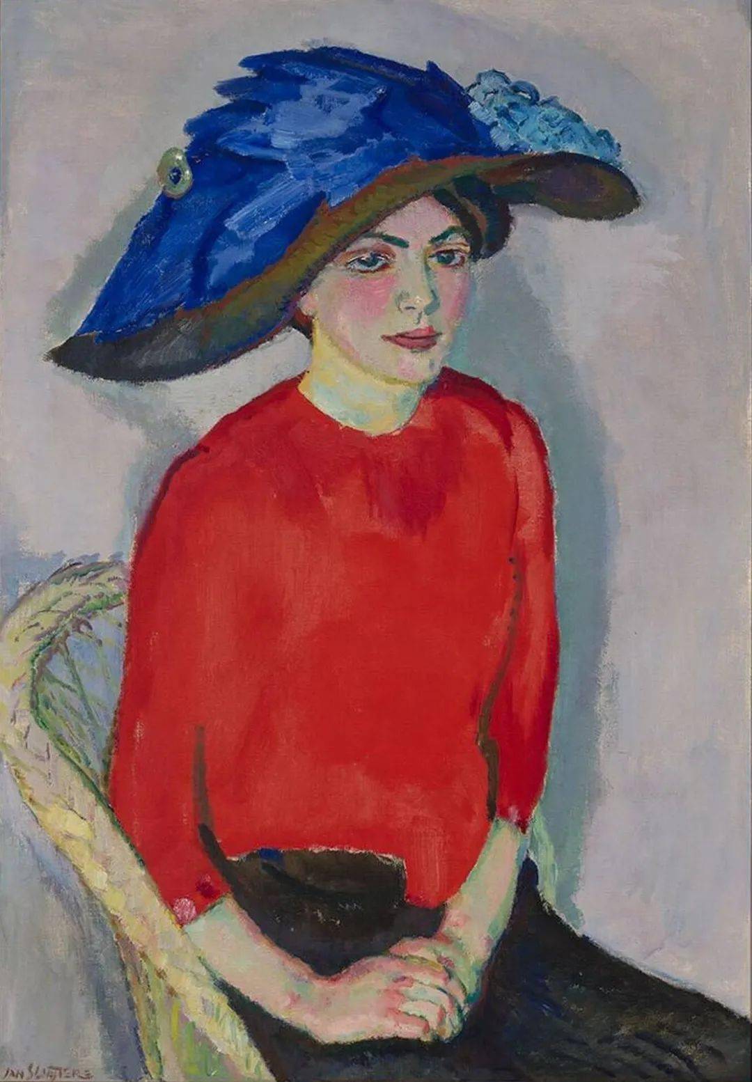 荷兰画家扬斯莱特斯色彩鲜艳的表现主义