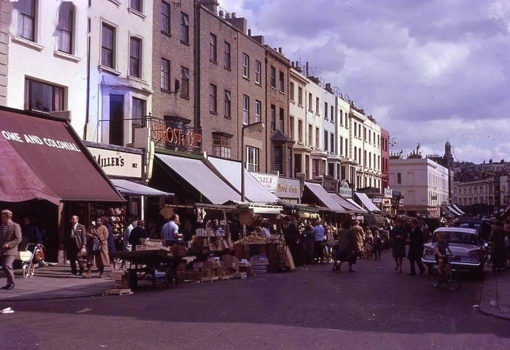 罕见彩色老照片,1962年的英国伦敦街景和著名建筑