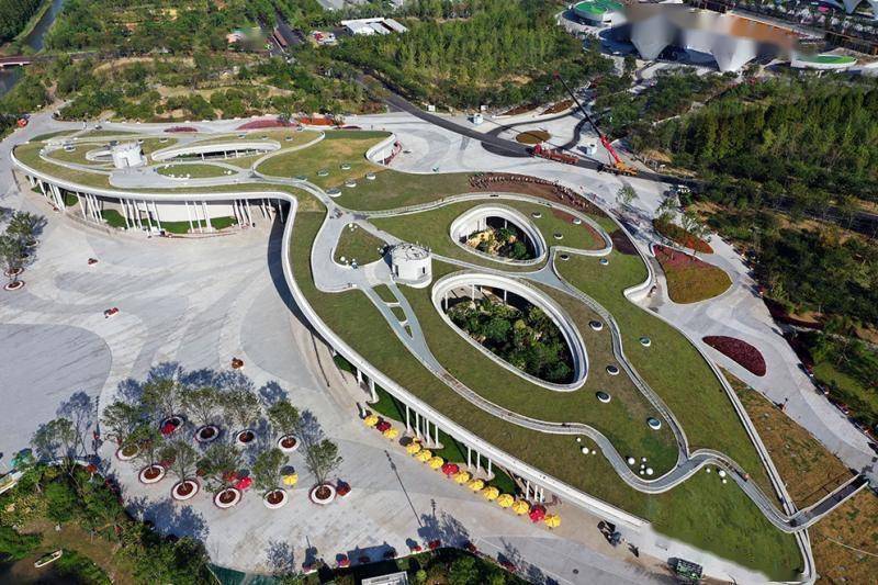 花博会七彩蝶换绿装花博文化园今日开园