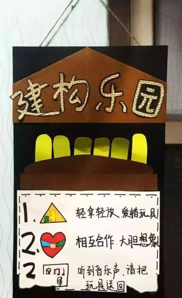 让小朋友一眼就能看懂的进区规则牌