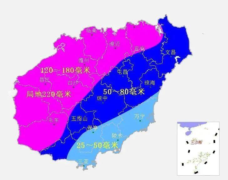 2021年7月21日08时～24日08时过程累积雨量预报图