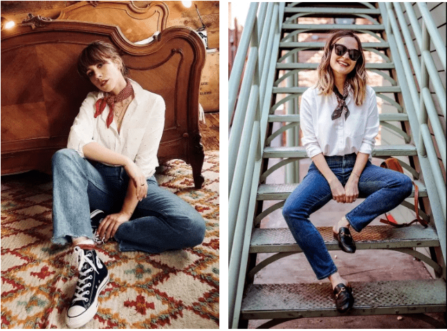 夏天|穿上瘦成纸片人的法式衬衫,优雅简约,舒适凉爽,限时送丝巾