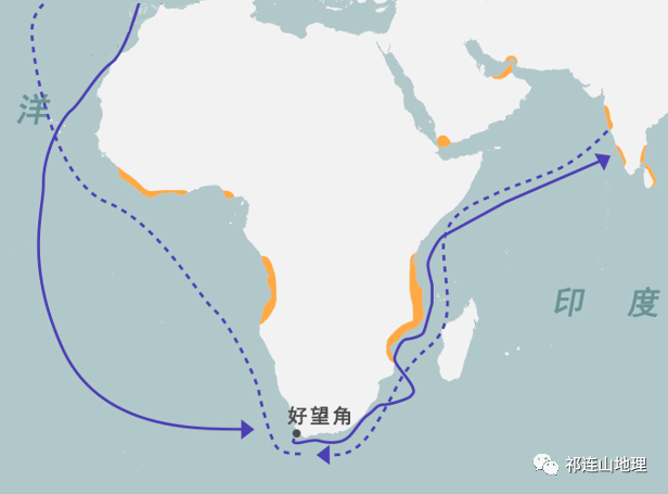 其西南端的好望角航线,历来是世界上最繁忙的海上通道之一,有西方