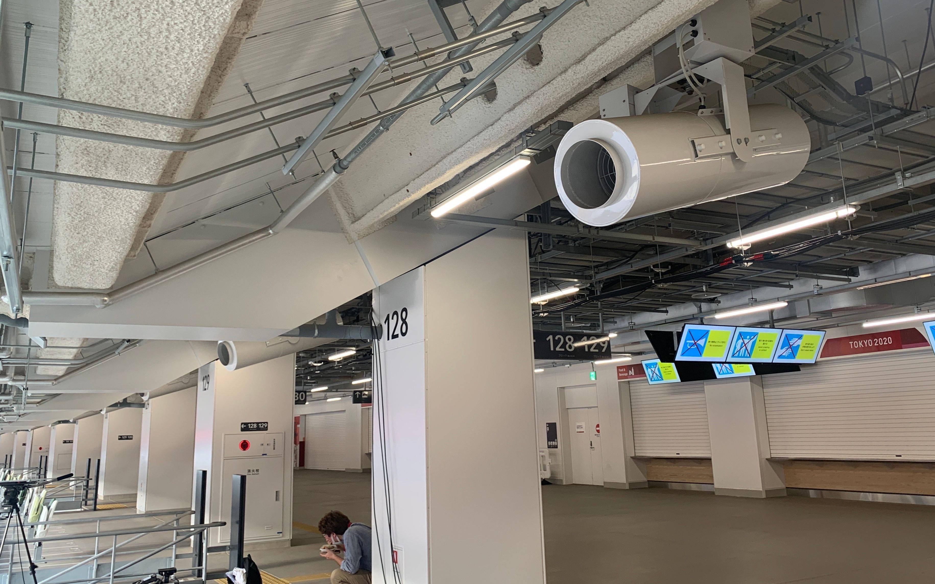 送风机|探访东京新国立竞技场：没有空调，有空中步道