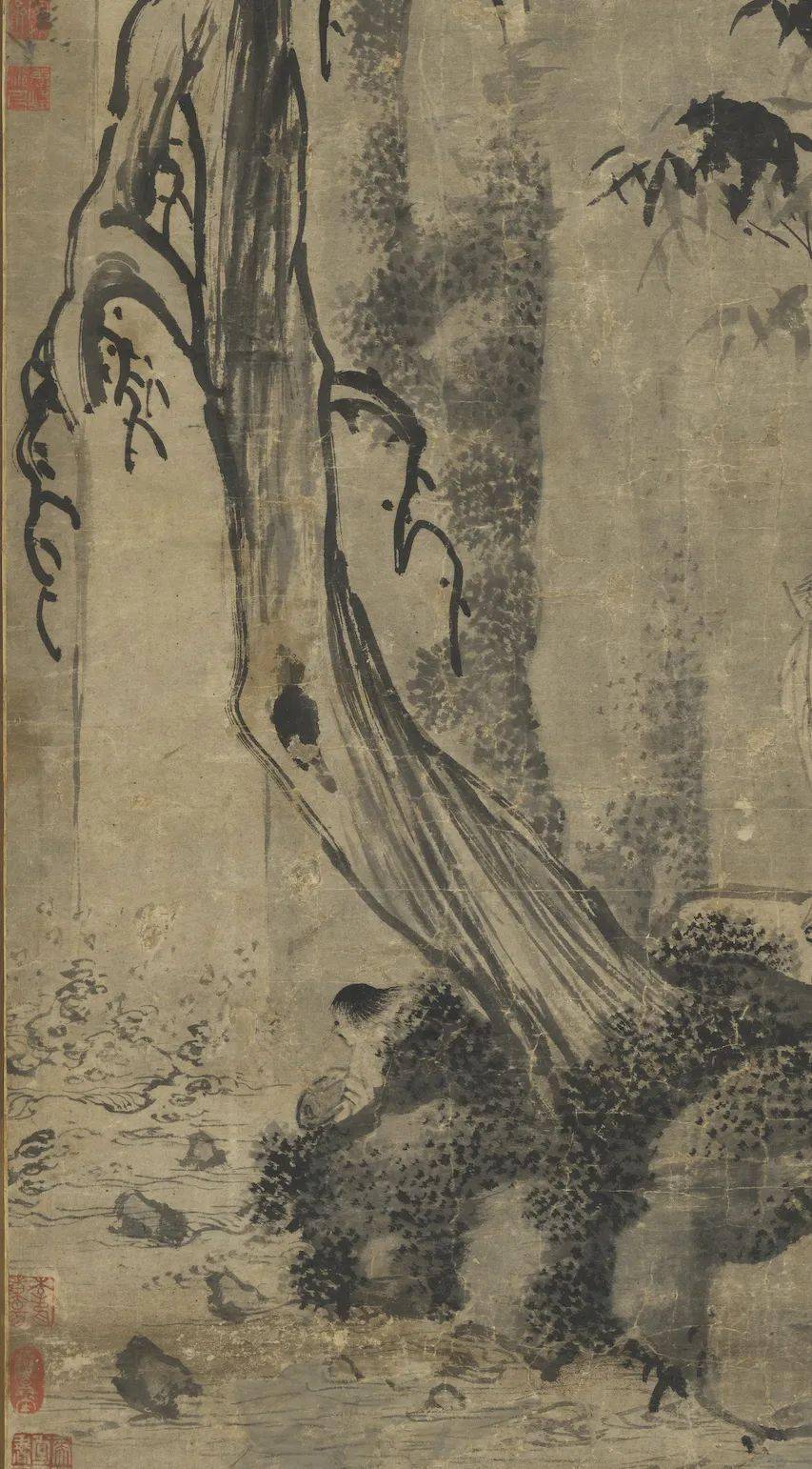 南宋 梁楷 《观瀑图》