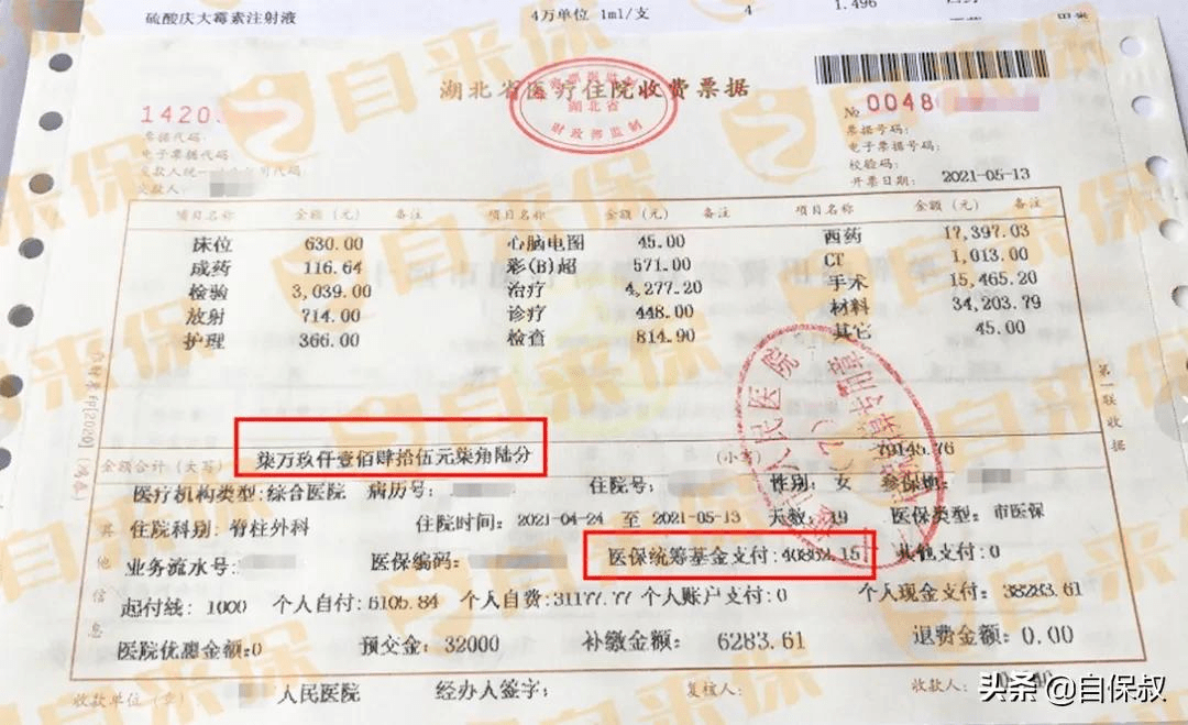 老人滑倒骨折,意外险理赔4.4万_医疗费