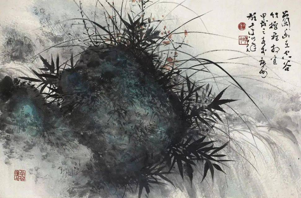 能把兰花与幽谷都写入国画中的,当属黎雄才_山水